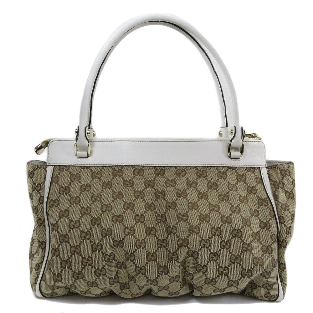 Gucci GG monogram white bag leather Ring D Abbey iconic Tote